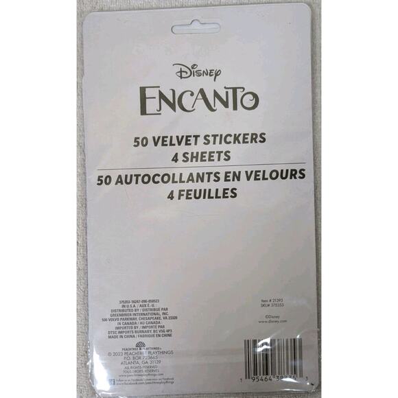 Encanto Velvet 50 Stickers Sticker Sister Goals Isabela Mirabel Girls 4 sheets - Picture 2 of 2
